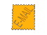 Yellow Tumbling E-Mail Stamp